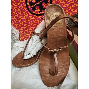 TORY BURCH - Lizard Print Keisha Sandal